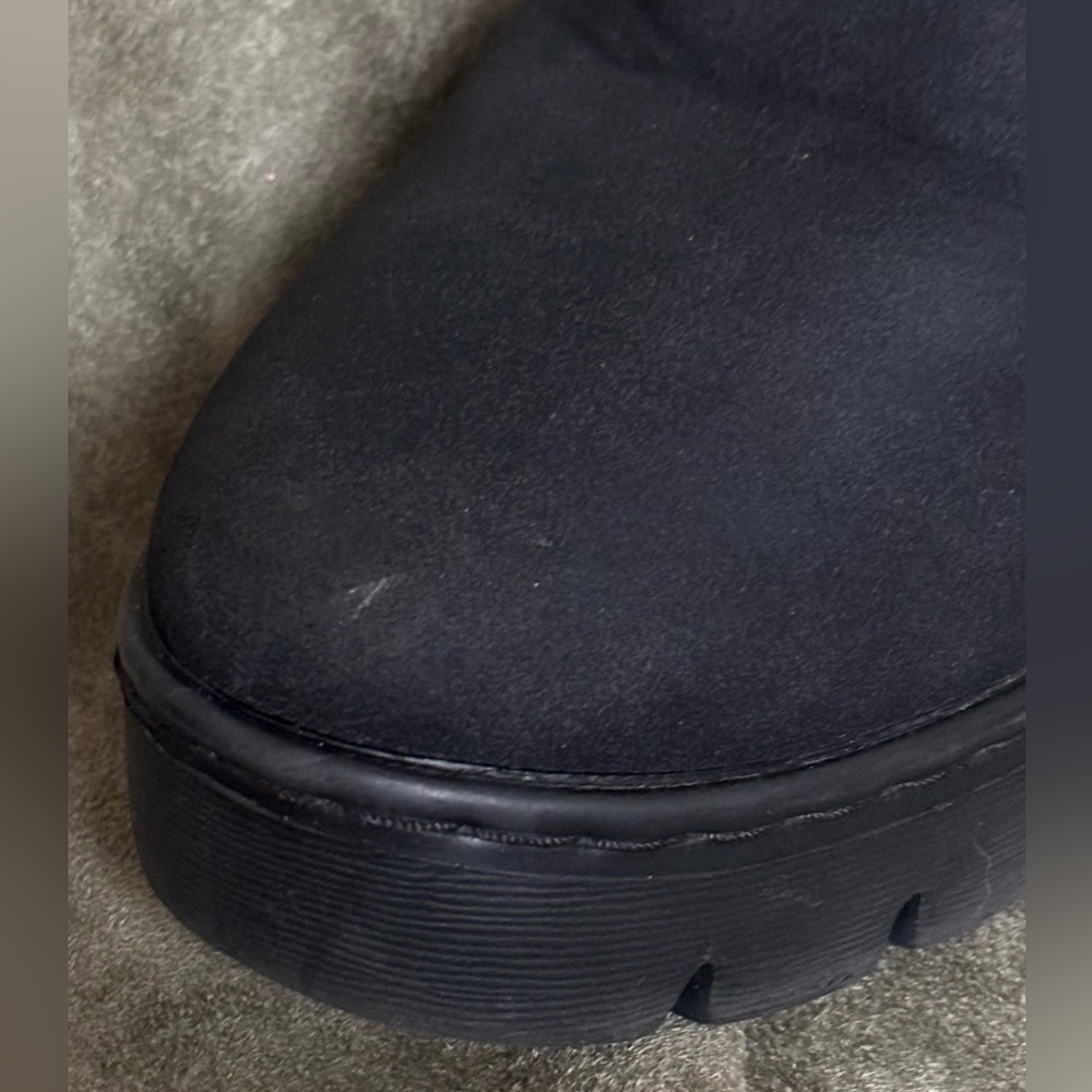 NAUTICA Laurette Size9 Women’s Black Faux Suede Wedge Heel Ankle Boot w/ zipper - Picture 13 of 16